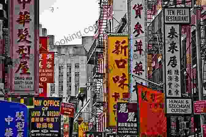 A Bustling Chinatown Street Filled With Shops, People, And A Glimpse Of The Dragon Adorned Roofs Of A Taoist Temple. Ghosts Of Gold Mountain: The Epic Story Of The Chinese Who Built The Transcontinental Railroad