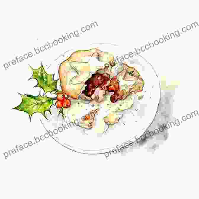 A Contemporary Illustration Of A Family Sharing Mince Pies Around A Festive Table. The Story Of The Mince Pie (Illustrated): 20+ Wonderful Christmas Tales