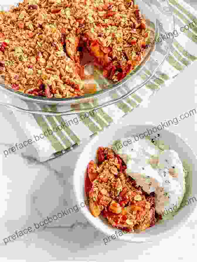 A Dish Of Fruit Crumble With A Crispy Oat Topping Air Fryer Baking: 25 Air Fryer Dessert Recipes For Family