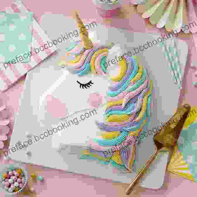 A Magical Unicorn Cake Decorated With Piped Mane And Horn. How To Icing On The Cake Simple And Stunning: Baking And Decorating Easy Stunning Desserts