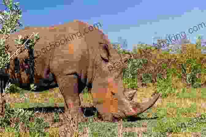 A Majestic Rhinoceros Grazing In The African Savannah Saving The Last Rhinos Graham Spence