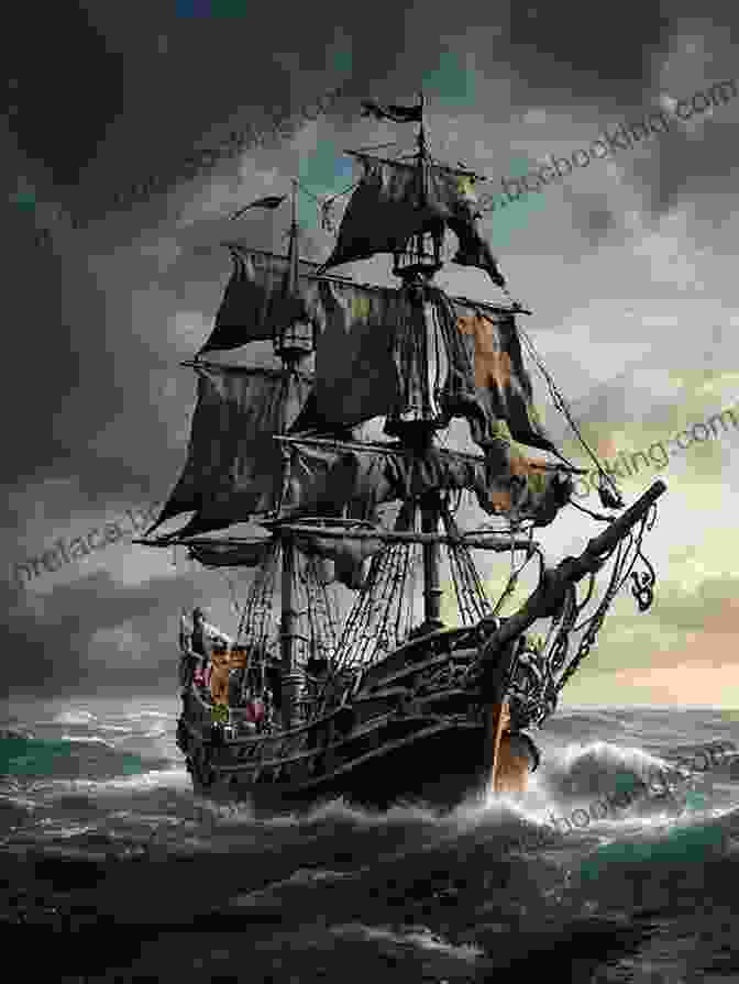 A Pirate Ship Sails Through The Caribbean Sea, Its Sails Billowing In The Wind. At The Point Of A Cutlass: The Pirate Capture Bold Escape And Lonely Exile Of Philip Ashton