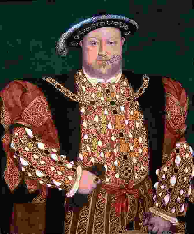 A Portrait Drawing Of Henry VIII By Holbein, Capturing The King's Commanding Presence And Intricate Details Of His Attire. Holbein Portrait Drawings (Dover Fine Art History Of Art)