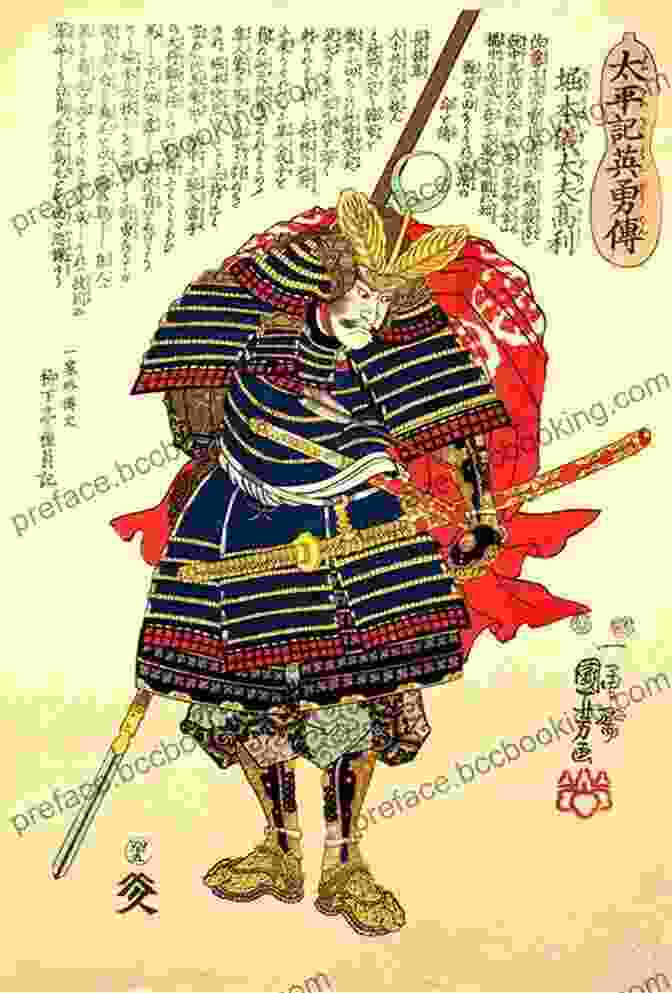 A Stunning Woodblock Print Depicting A Samurai Warrior In Full Armor, Wielding A Sword. 101 Great Samurai Prints (Dover Fine Art History Of Art)
