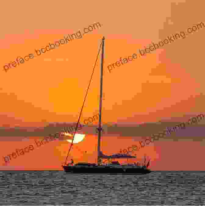 A Sunset Over A Coastal Skyline With Sailboats In The Foreground Waterways: Sailing The Southeastern Coast