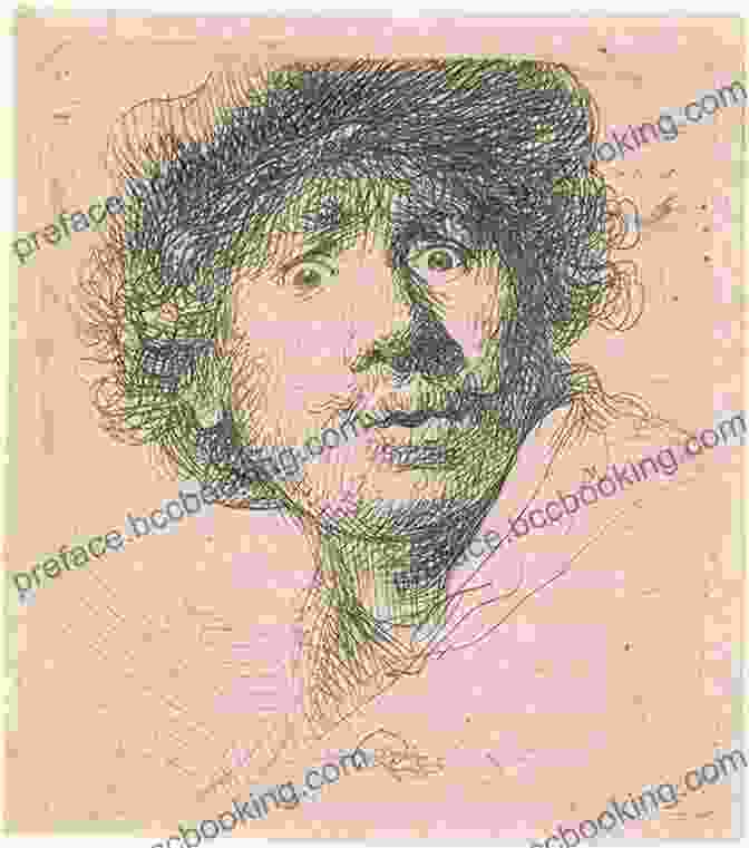 Close Up Of An Etching, Showcasing Rembrandt's Exquisite Line Work And Attention To Detail. The Complete Etchings Of Rembrandt