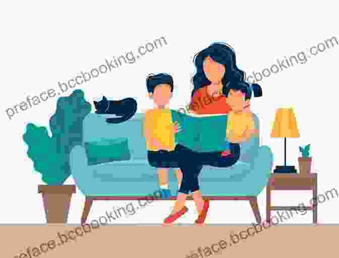 Illustration Of A Family Reading Twinkle Twinkle Mermaid Blue Zoe Waring