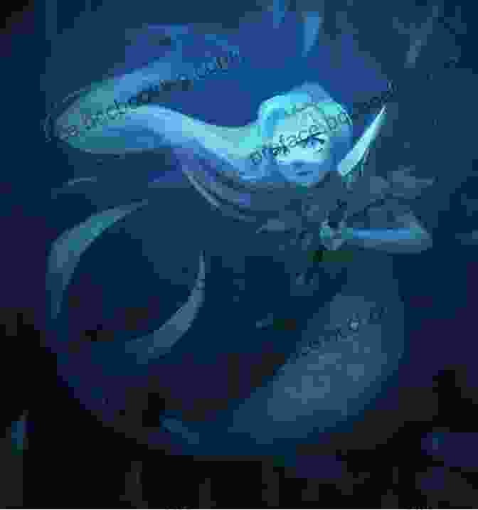 Illustration Of Mermaid Twinkle Facing A Stormy Sea, Representing Her Courage And Determination Twinkle Twinkle Mermaid Blue Zoe Waring