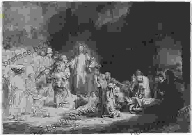 Intricate And Evocative Etching By Rembrandt Depicting A Biblical Scene. The Complete Etchings Of Rembrandt