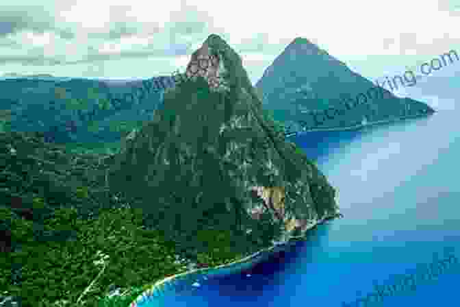 Saint Lucia's Iconic Pitons Rising From The Sea French West Indies Tourism: Discover French West Indies Martinique : French West Indies Travel Guide