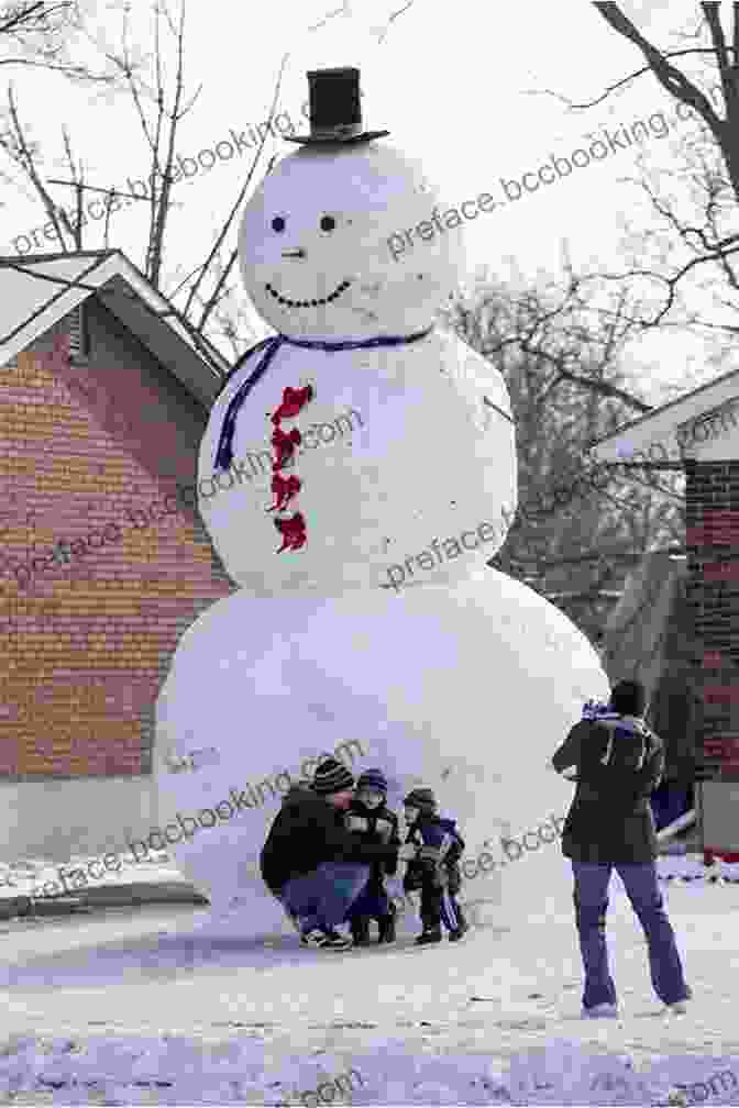Sammy Standing Next To A Tall Snowman He Has Built Sammy: The Biggest Snowman Contest (Sammy Bird)