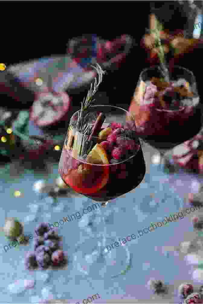Sparkling Holiday Sangria Garnished With Fresh Cranberries And Orange Slices Creative Holiday Cocktails With Cocktails Recipes For Merry Holiday And Great Parties