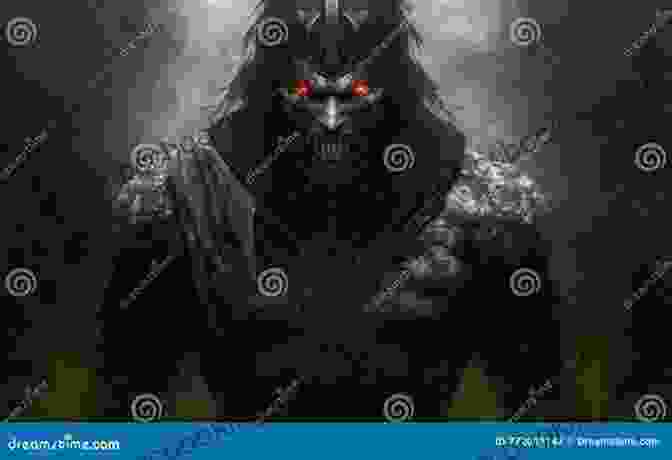 The Menacing Shadow Lord, Shrouded In Darkness, His Eyes Ablaze With Evil Intent In The Time Of Dragon Moon