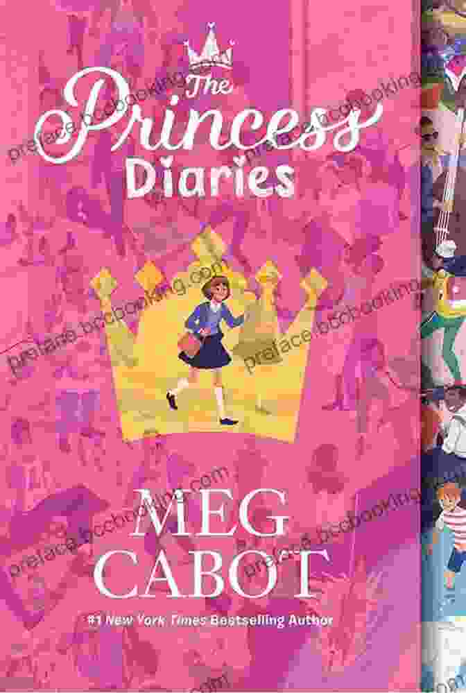 The Princess Diaries Book Cover Featuring Mia Thermopolis In A Tiara And Pink Dress The Princess Diaries Meg Cabot