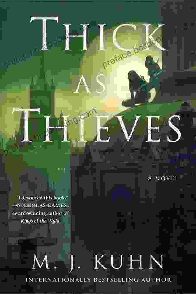 Thick As Thieves Book Cover, Featuring A Group Of Characters Standing In A Lush Forest Thick As Thieves (Queen S Thief 5)