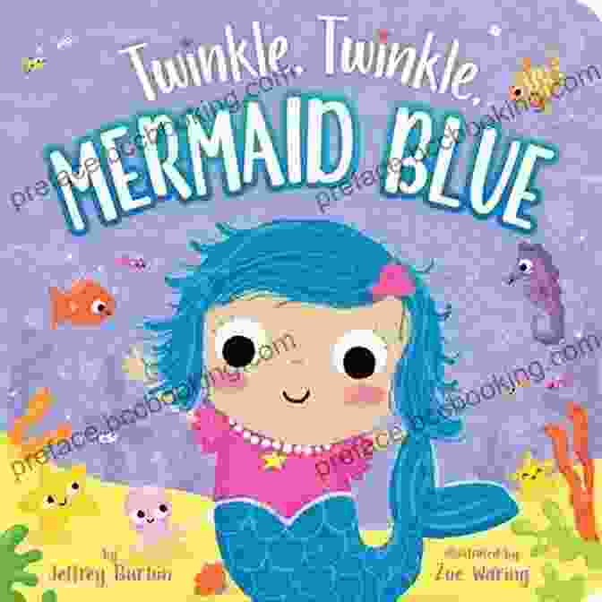 Twinkle Twinkle Mermaid Blue Book Cover Featuring A Mermaid Swimming In A Sparkling Sea Twinkle Twinkle Mermaid Blue Zoe Waring